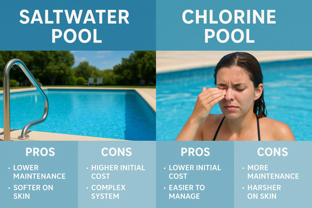 Saltwater or Chlorine Pool comparison